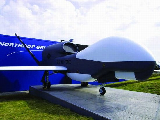 資料圖：美國“全球鷹”無人機。