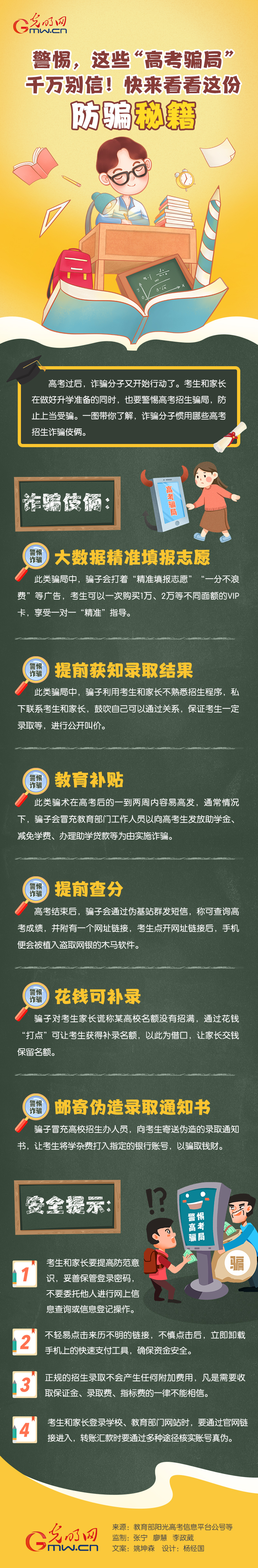 圖解丨這些“高考騙局”千萬(wàn)別信！快來(lái)看看這份防騙秘籍