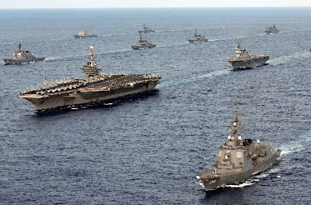 演習假設日本和亞洲地區(qū)發(fā)生軍事沖突的情況下，日美兩國海軍如何協(xié)同作戰(zhàn)。