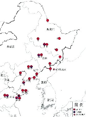 中國環(huán)保部門部分監(jiān)測站分布圖。圖/中國環(huán)保部網(wǎng)站